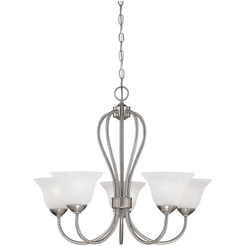 Main Street 5 Light 25.5 inch Satin Nickel Chandelier Ceiling Light